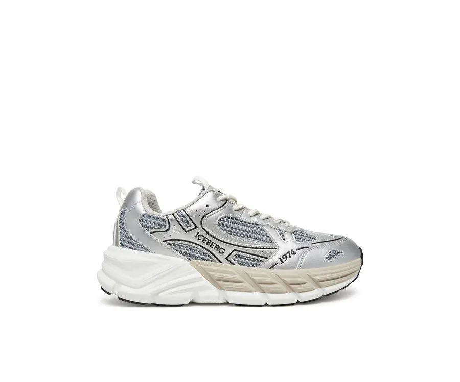 obrazek 1 Iceberg Sneakersy IU1706 Srebrny