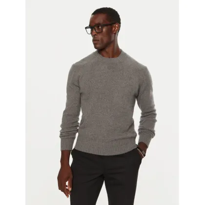 Zdjęcie AMI PARIS Sweter HKS057.005 Szary Regular Fit