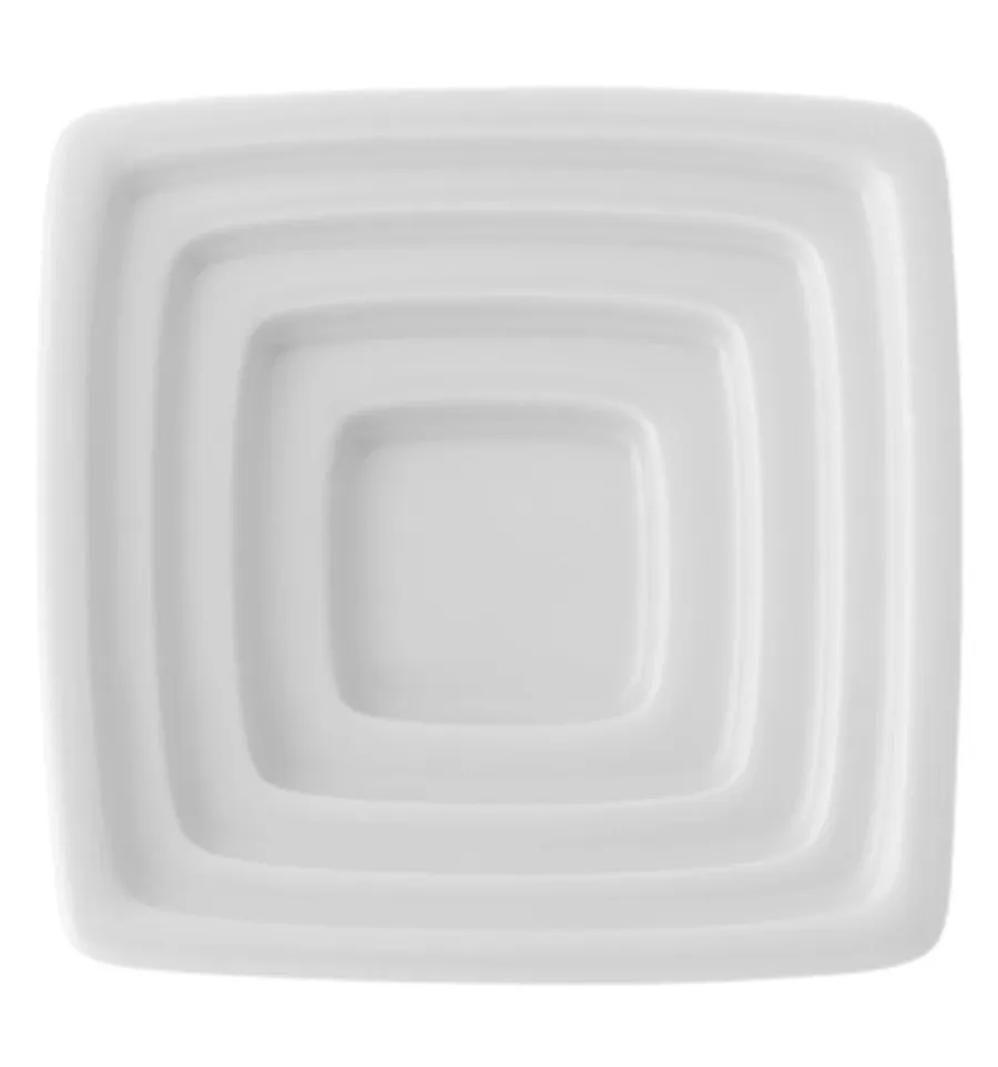 obrazek 1 Biały porcelanowy talerz na oliwę z oliwek Carré White inspirowany stylem azjatyckim - Vista Alegre