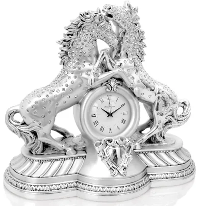 Picture Cute horses - clock for the living room