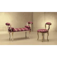 Picture Exclusive bench and pouffe in antique style – Morello Gianpaolo