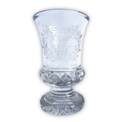 Zdjęcie Starożytny kielich czeski z pierwszej połowy XIX wieku