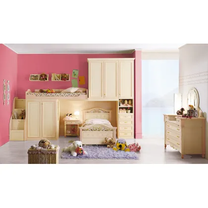 Zdjęcie Śliczna, dziewczęca sypialnia w odcieniach różu i magnolii - Ferretti e Ferretti