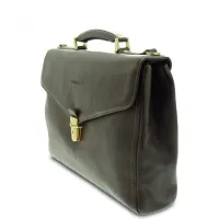 Picture Italian leather briefcase for women - Giudi