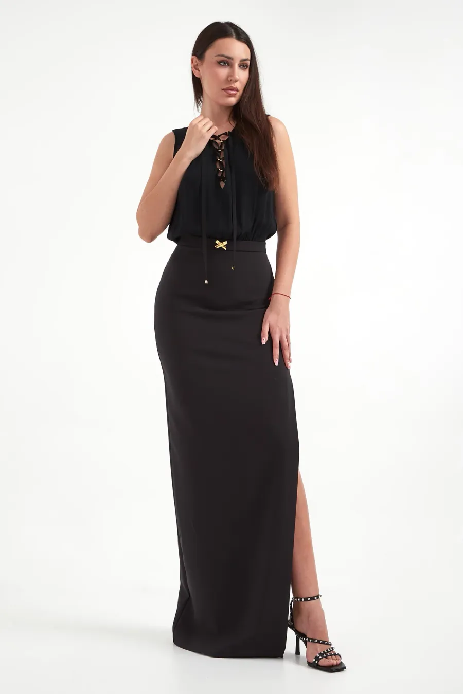 obrazek 1 Sukienka wieczorowa maxi ELISABETTA FRANCHI Elisabetta Franchi