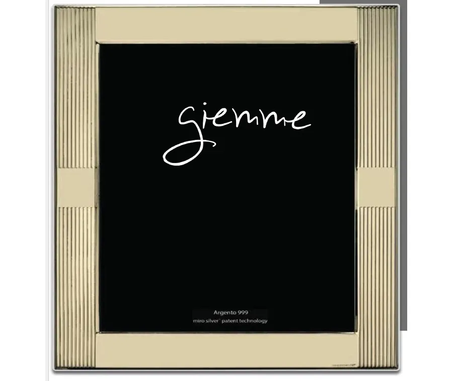 picture 1 Gold photo frame 18x24 cm with grooved edge