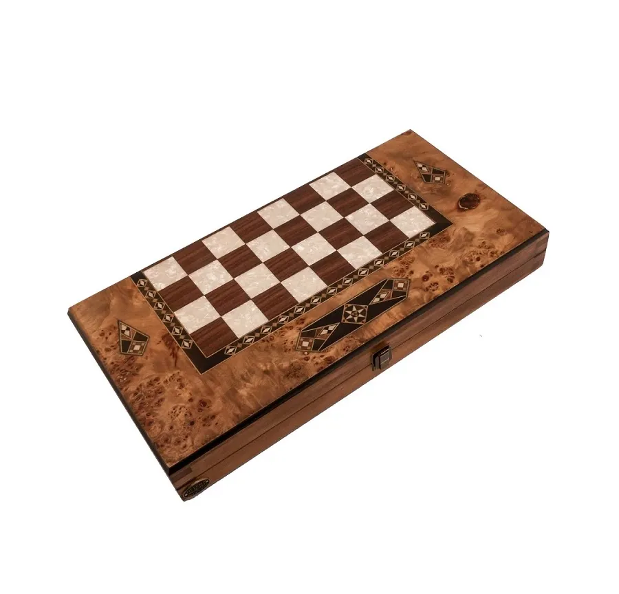 obrazek 1 Gra tryktrak 50*23*6 cm wykonana z drewna - Helena Woodart