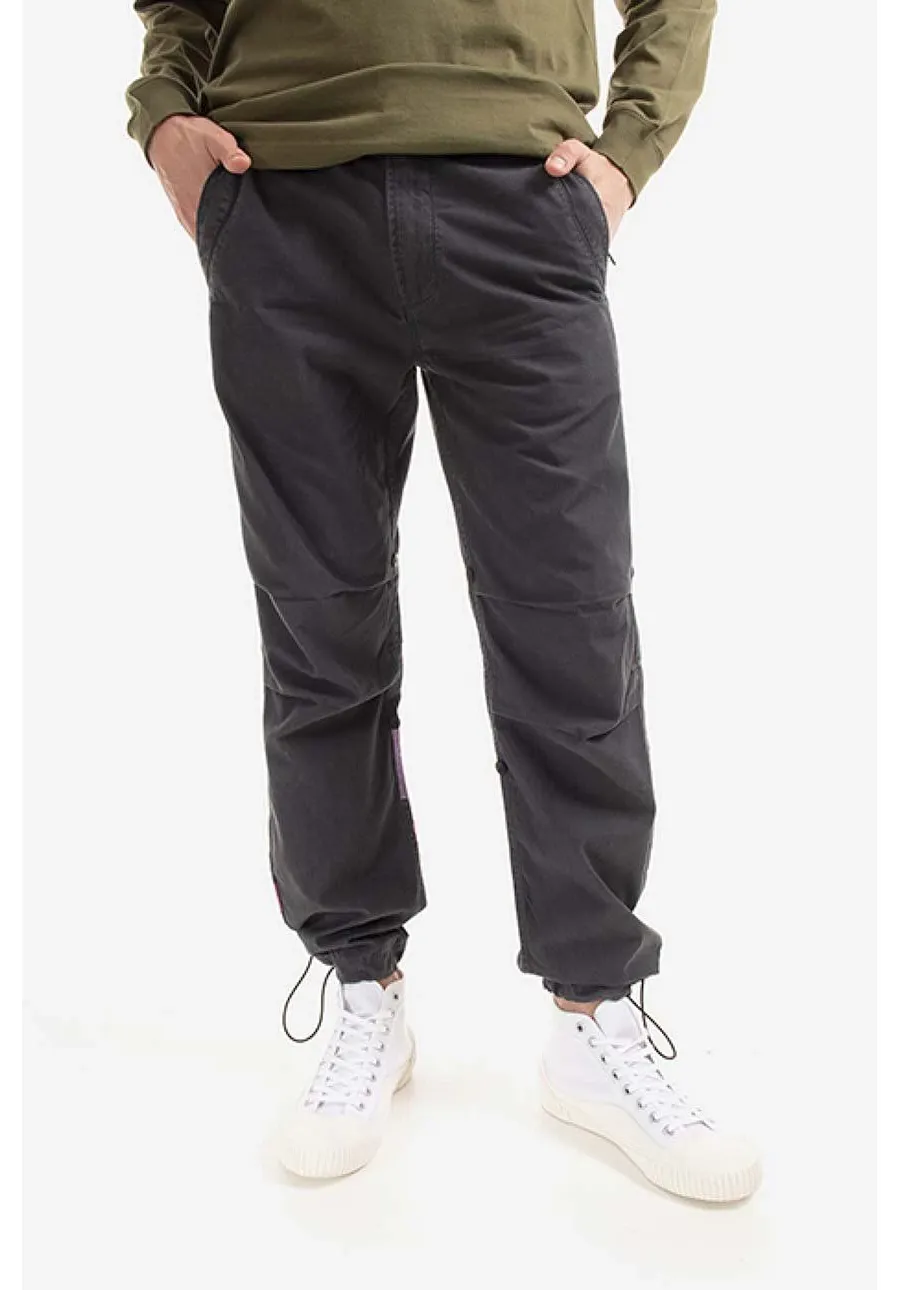 obrazek 1 Maharishi spodnie bawełniane Warhol Flowers Snopants kolor czarny proste 3687.BLACK-BLACK