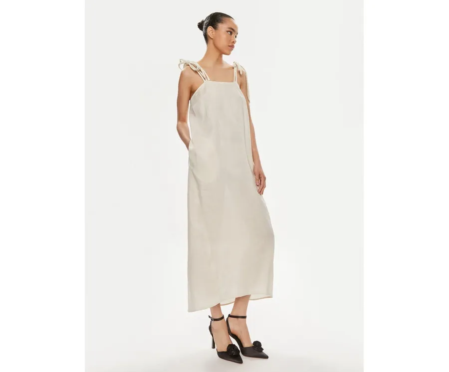 obrazek 1 Max Mara Leisure Sukienka codzienna Senna 2416221038 Écru Relaxed Fit
