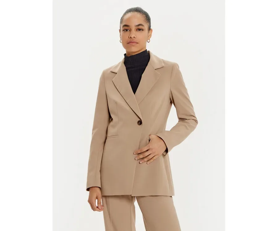 obrazek 1 ACCESS FASHION Marynarka 44-1029-118 Beżowy Regular Fit