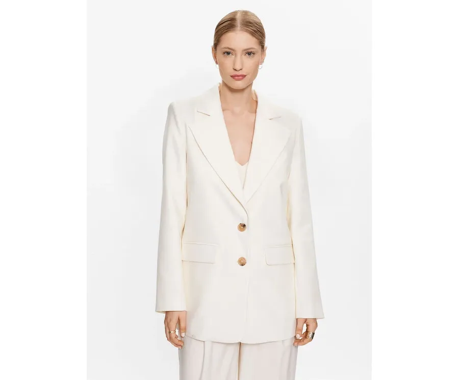 obrazek 1 MVP Wardrobe Marynarka MVPE3GI021.0TE0138 Écru Regular Fit