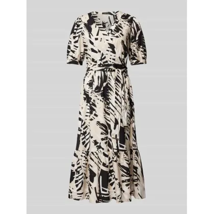 Zdjęcie Sukienka midi ze wzorem na całej powierzchni