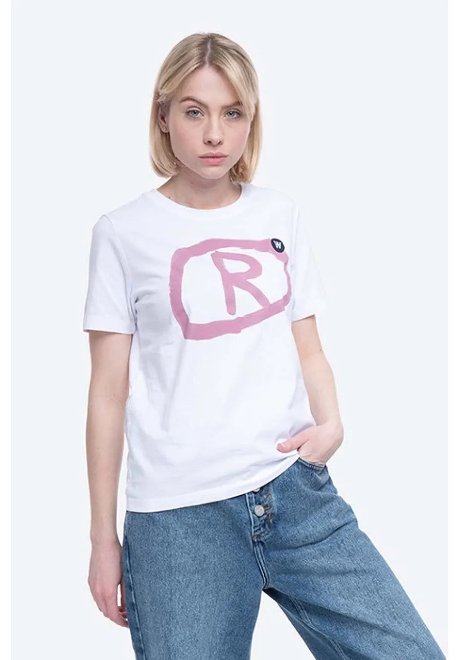 obrazek 1 Wood Wood t-shirt bawełniany Mia T-shirt kolor biały 10112508.2222-BRIGHTW