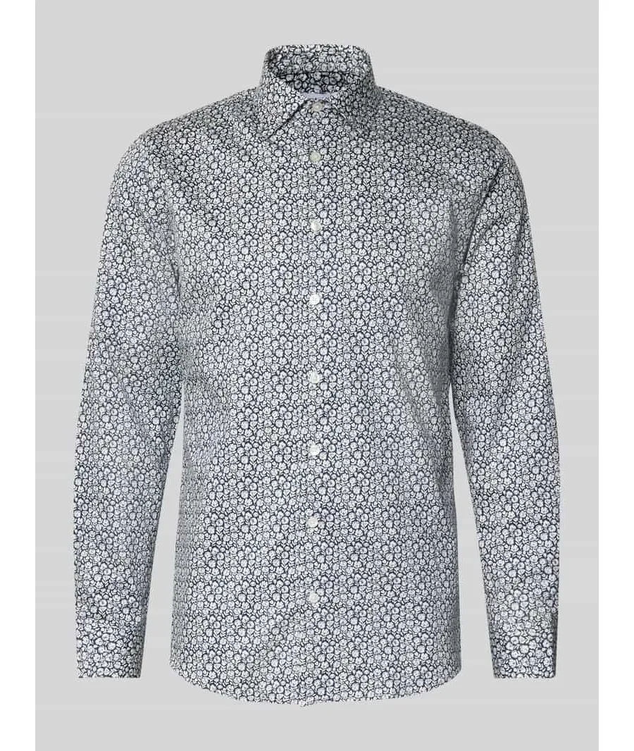 obrazek 1 Koszula casualowa o kroju slim fit z kołnierzykiem typu kent