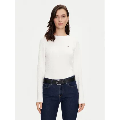Zdjęcie Tommy Hilfiger Sweter WW0WW41142 Biały Regular Fit