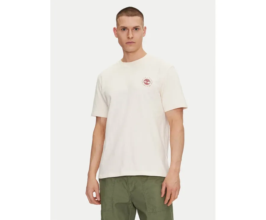 obrazek 1 Timberland T-Shirt TB0A6DPD Beżowy Regular Fit