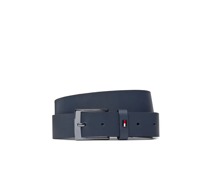 obrazek 1 Tommy Hilfiger Pasek Męski Adan Leather 3.5 AM0AM12052 Granatowy