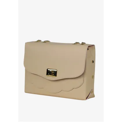 Zdjęcie Ponadczasowa beżowa torebka z włoskiej skóry - Terrida