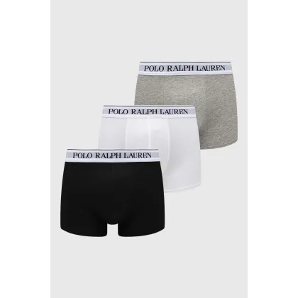 Zdjęcie Polo Ralph Lauren bokserki 3-pack męskie kolor szary