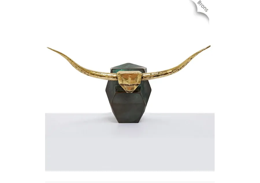 obrazek 3 Ekskluzywny korkociąg z brązu w kształcie głowy byka - idealny na prezent