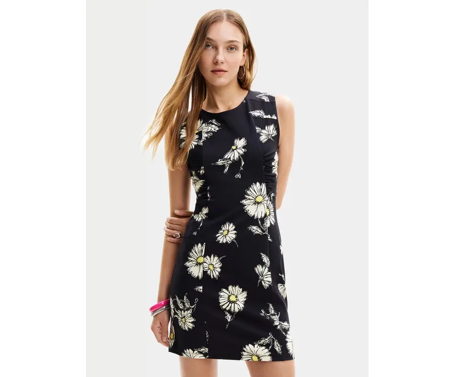 obrazek 1 Desigual Sukienka letnia Lorena 24SWVK18 Czarny Regular Fit