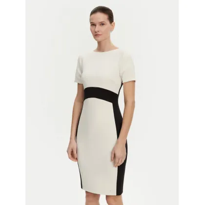 Zdjęcie Calvin Klein Sukienka koktajlowa K20K208161 Écru Slim Fit