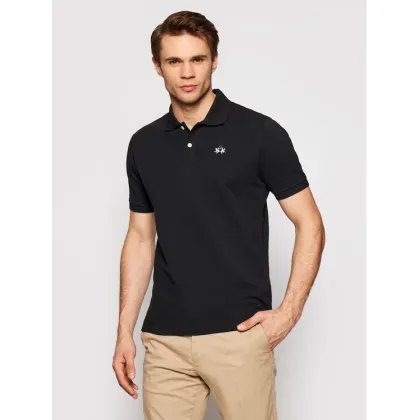 Zdjęcie La Martina Polo BPMP01 PK031 Czarny Regular Fit