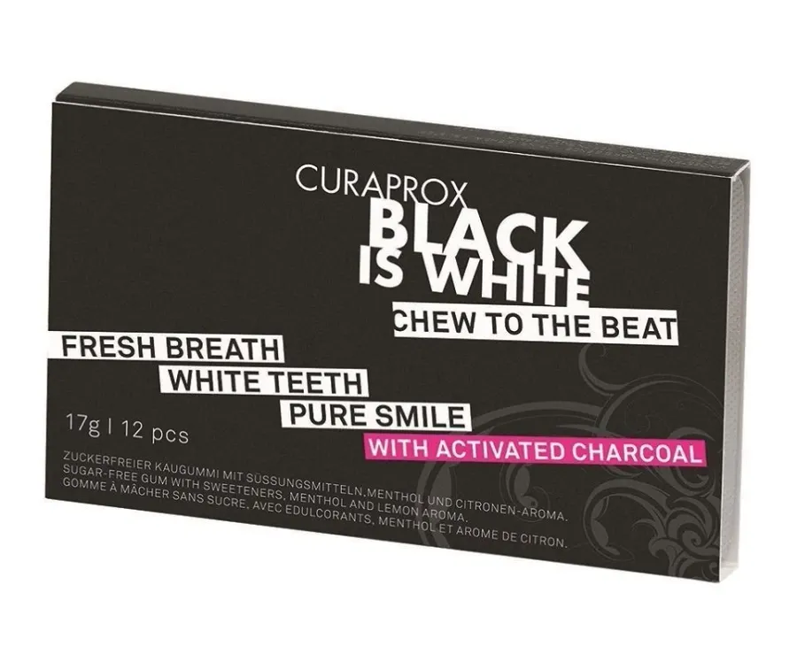 obrazek 1 Curaprox Gumy do Żucia Black Is White
