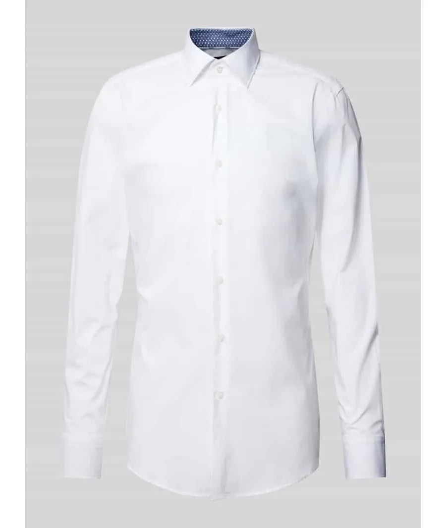 obrazek 1 Koszula biznesowa o kroju slim fit z kołnierzykiem typu kent model ‘Hank’