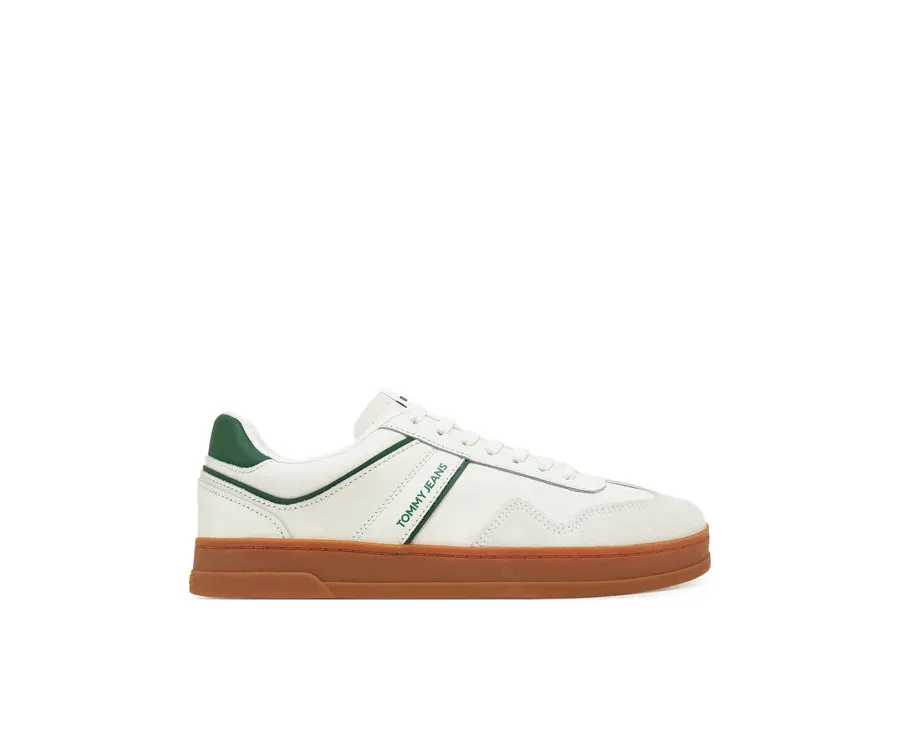 obrazek 1 Tommy Jeans Sneakersy The Greenwich Leather EM0EM01571 Écru