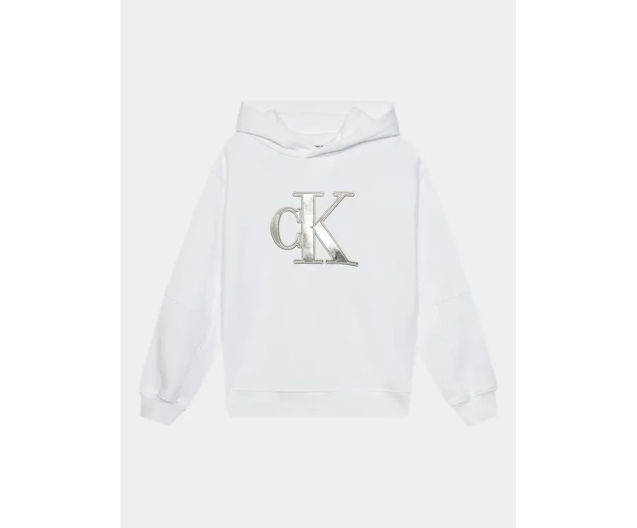 obrazek 1 Calvin Klein Jeans Bluza Metallic Monogram IG0IG02298 Biały Regular Fit