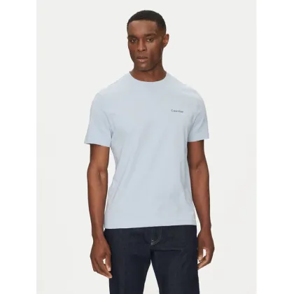 Zdjęcie Calvin Klein T-Shirt Linear Box Logo K10K114152 Błękitny Regular Fit