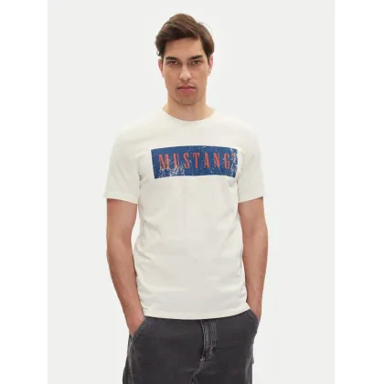 Zdjęcie Mustang T-Shirt Austin 1016274 Biały Regular Fit