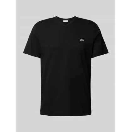 Zdjęcie T-shirt z wyhaftowanym logo model ‘Basic’