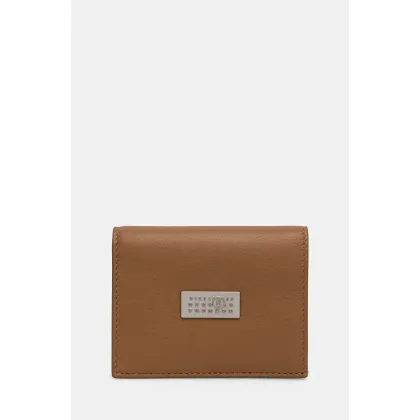 Zdjęcie MM6 Maison Margiela portfel skórzany kolor brązowy SA5UI0015.P7258