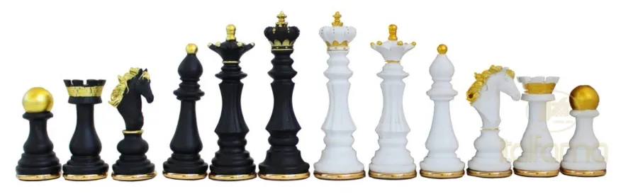 obrazek 1 Zestaw figur szachowych w stylu barokowym