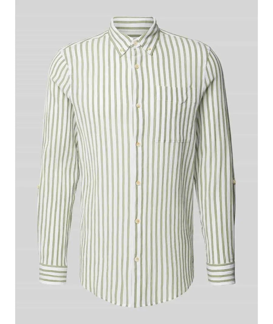 obrazek 1 Koszula casualowa o kroju regular fit z kołnierzykiem typu button down