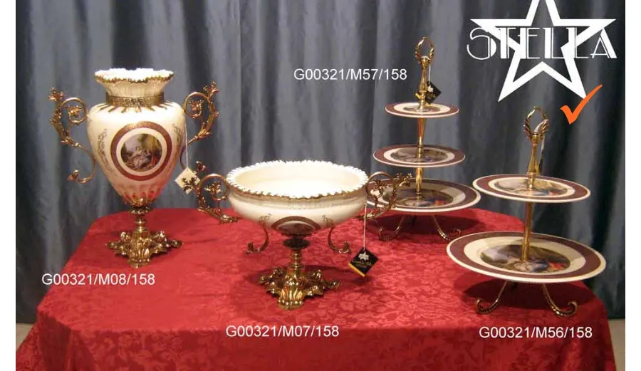 obrazek 1 Zjawiskowa ceramiczna dwupiętrowa patera