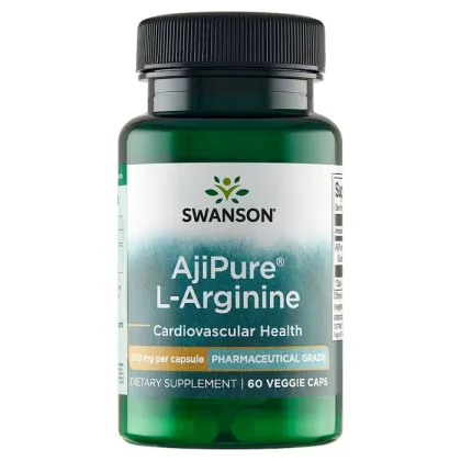 Zdjęcie Swanson AjiPure L-Arginina 500 mg, 60 Kapsułek