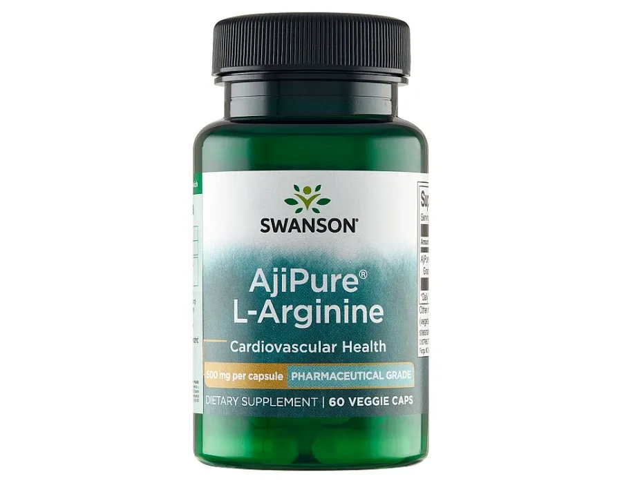 obrazek 1 Swanson AjiPure L-Arginina 500 mg, 60 Kapsułek