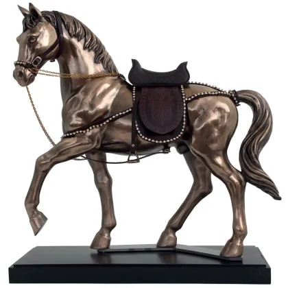 Picture Beautiful decoration in the form of a horse statuette with the option of engraving