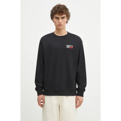 Zdjęcie New Balance bluza bawełniana męska kolor czarny z aplikacją MT41547BK