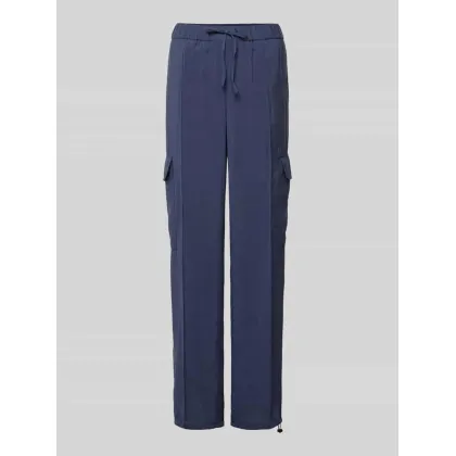 Zdjęcie Spodnie cargo o kroju regular fit z przeszytym kantem model ‘TARAANEHAA’