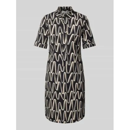 Zdjęcie Sukienka o długości do kolan z wykładanym kołnierzem