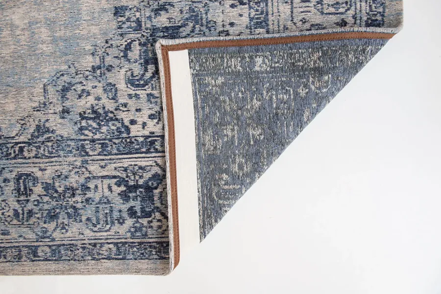 obrazek 2 Stylowy niebieski dywan klasyczny - BLUE BORDER 8670