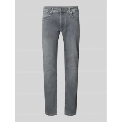 Zdjęcie Jeansy o kroju tapered fit z 5 kieszeniami