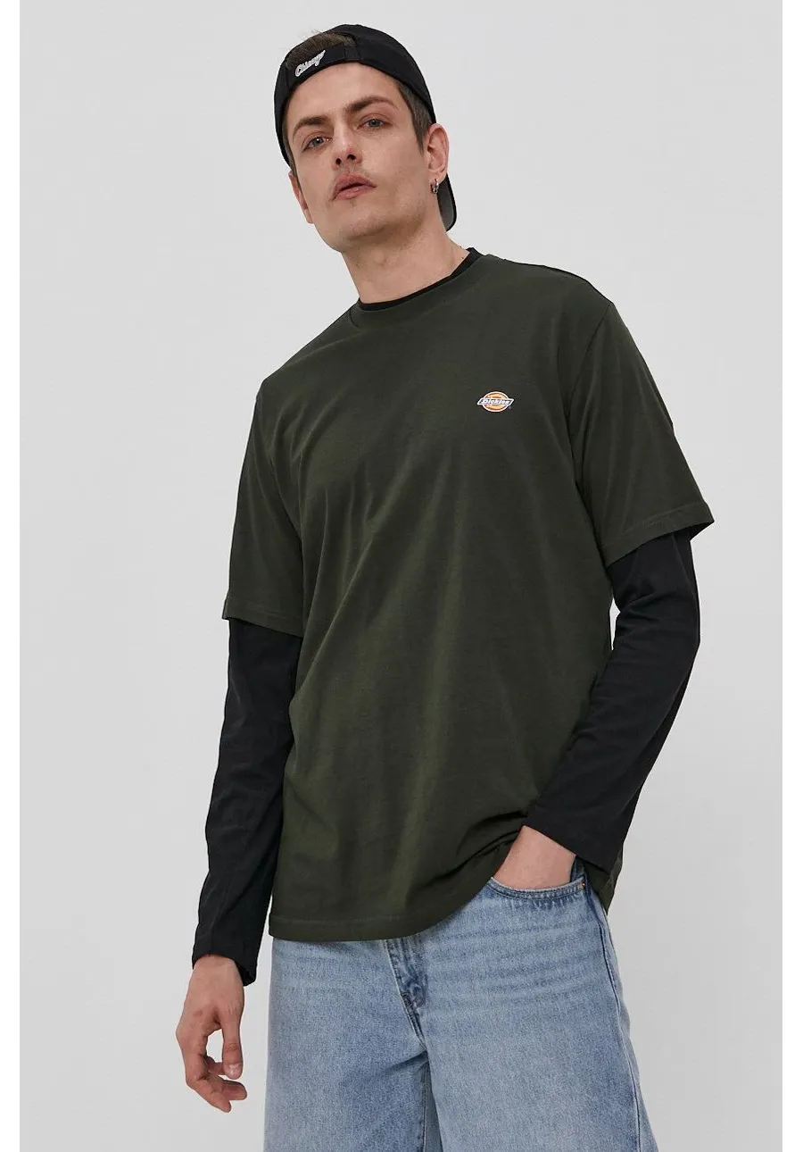 obrazek 1 Dickies T-shirt męski kolor zielony gładki DK0A4XDBOGX-OLIVEGREEN
