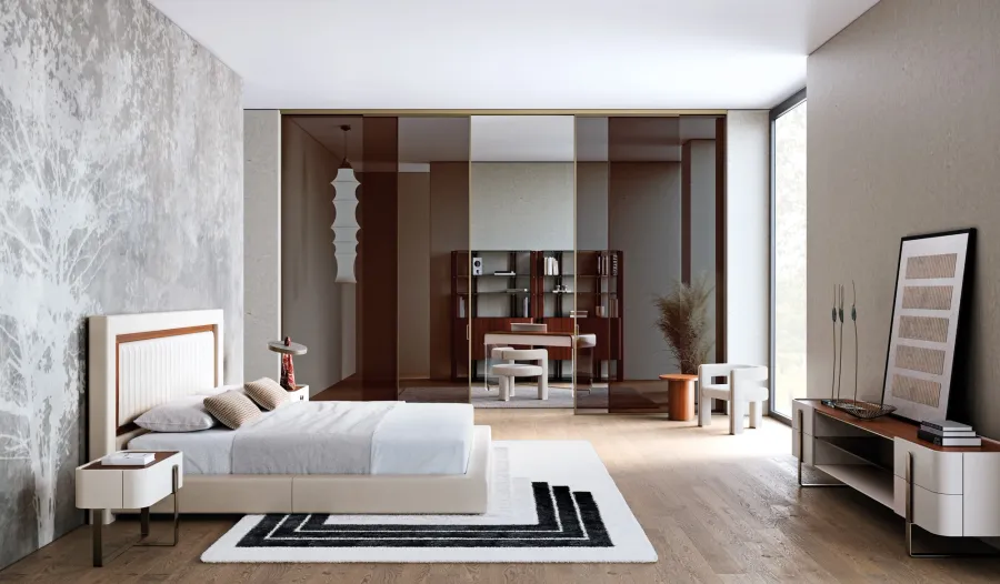 obrazek 5 Piękna włoska szafka nocna do sypialni - styl modernistyczny