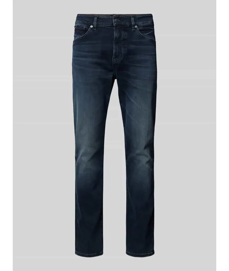 obrazek 1 Jeansy o kroju slim tapered fit z 5 kieszeniami model ‘ONYX’