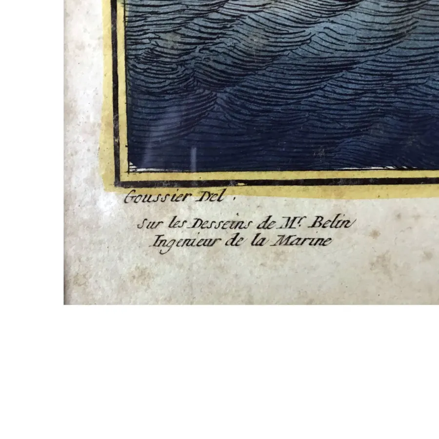 obrazek 3 Duża rycina zaczerpnięta z opublikowanej w Paryżu encyklopedii Diderota - Galera, 1772r.